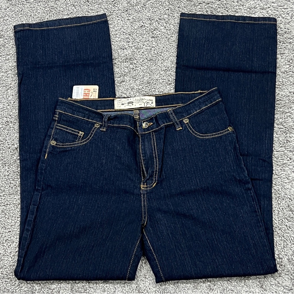 Chevignon Blue Jeans Women’s 16 NWT $199 Straight Wide Leg Western Cowgirl
